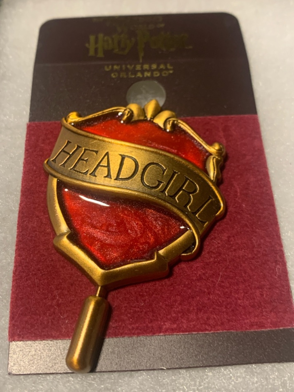Gryffindor Head Girl pin